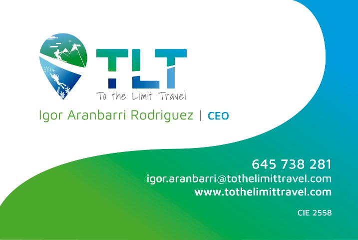 Tarjeta de Contacto Igor Aranbarri - To the Limit Travel